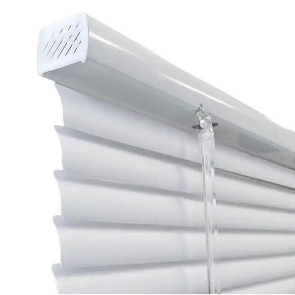 1 x 23"W x 72"L White Cordless Room Darkening 1" Window / Door Vinyl Mini Blind - Picture 7 of 10